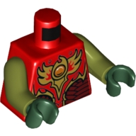 Lego tělo, červená (6073600)